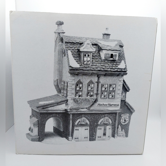 Vtg Dept 56 Dickens Village HATHER HARNESS 58238 with Box Retired 1997 - Picture 6 of 7